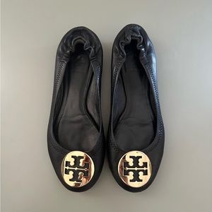 Tory Burch Minnie Black Flats